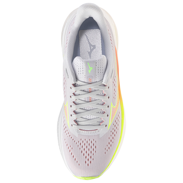 Mizuno Wave Inspire 22 - Women's - Grey/Orange - Image 4