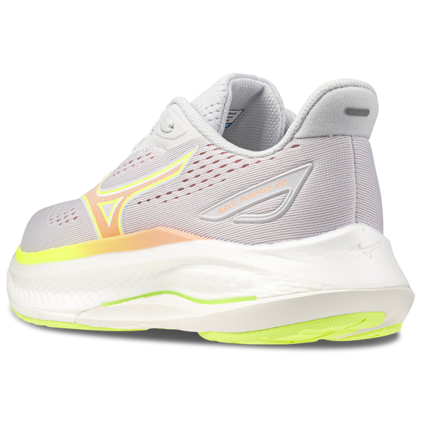 Mizuno Wave Inspire 22 - Women's - Grey/Orange - Image 8