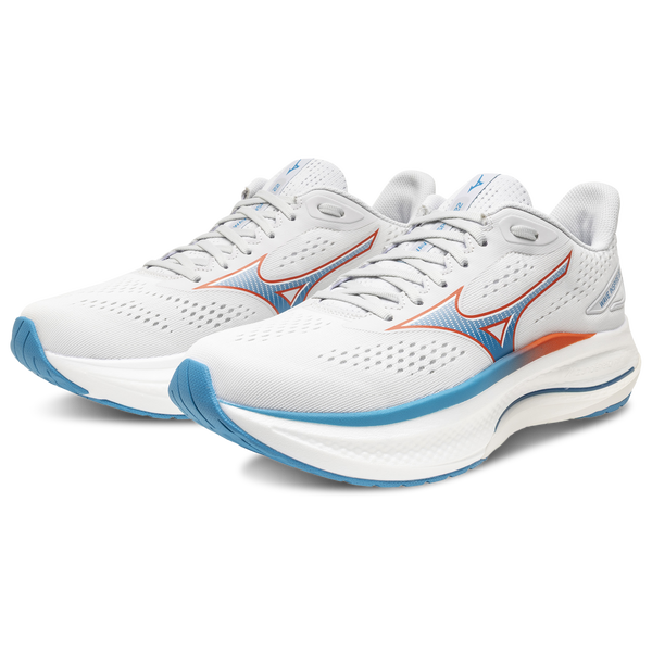 Mizuno Wave Inspire 22 Wide - Men's - Grey/Blue - Image 6