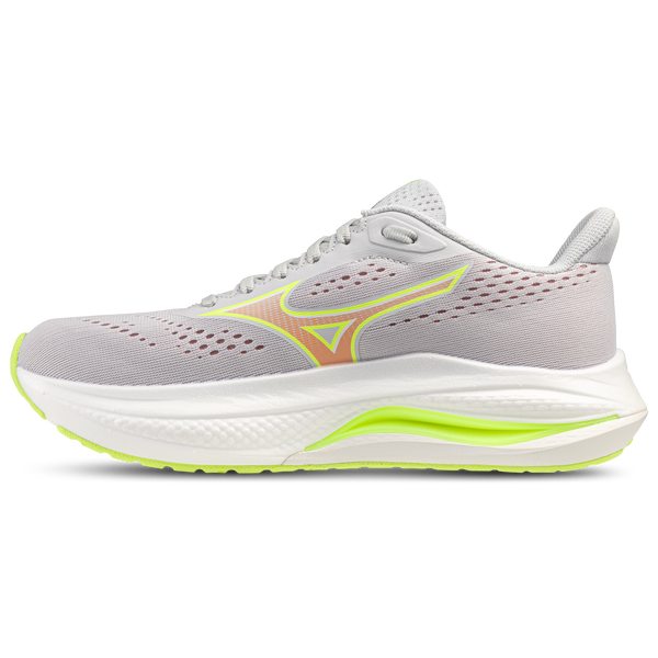 Mizuno Wave Inspire 22 Wide - Women's - Grey/Orange - Image 2