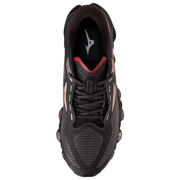 Mizuno Wave Prophecy 15 - Women's - Black/Red - Image 4