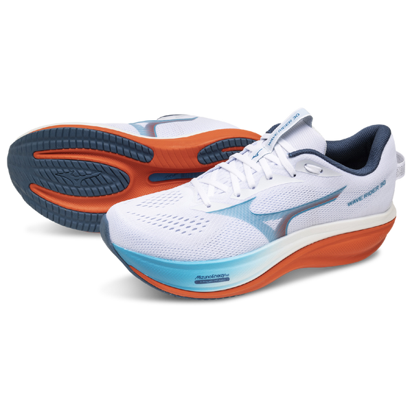 Mizuno Wave Rider 30 - Men's - Blue/White - Image 6
