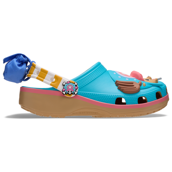 Crocs ONE PIECE Chopper Classic Clogs - Men's - Blue/Pink/Brown - Image 2