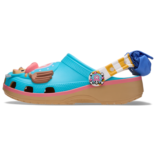 Crocs ONE PIECE Chopper Classic Clogs - Men's - Blue/Pink/Brown - Image 3