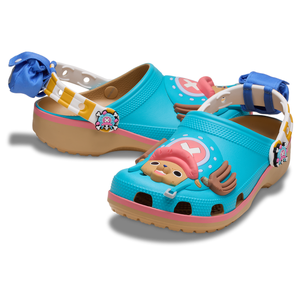 Crocs ONE PIECE Chopper Classic Clogs - Men's - Blue/Pink/Brown - Image 7