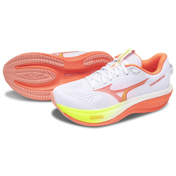 Mizuno Wave Rider 30 D Wide - Women's - White/Pink - Image 6