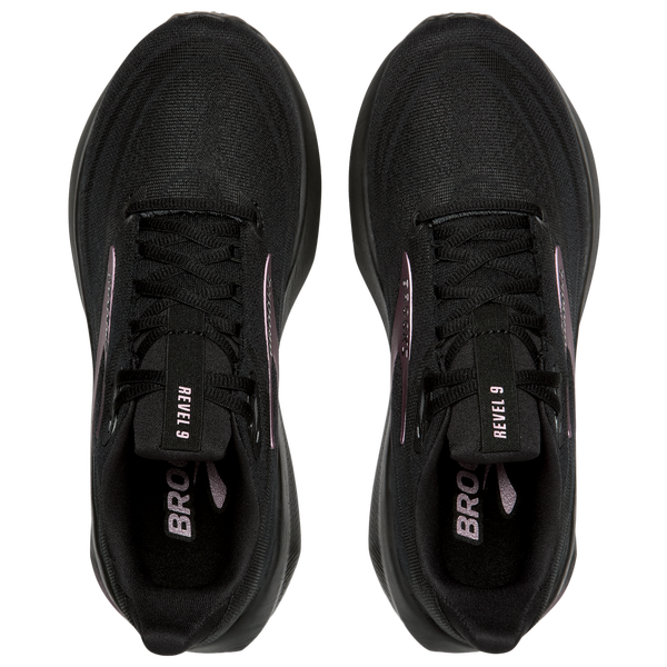 Brooks Revel 9 - Women's - Black/Black/Rose Gold - Image 4
