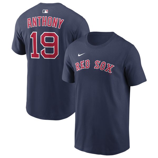 Nike Red Sox Name & Number T-Shirt - Men's - Navy