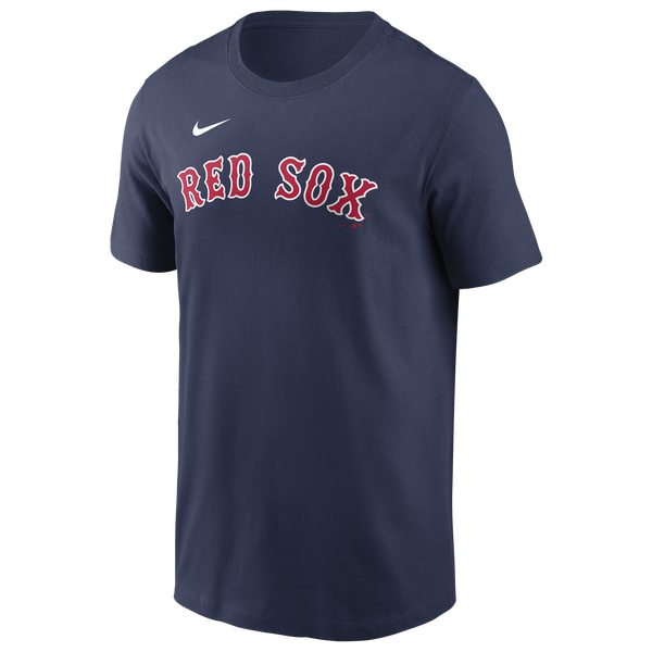Nike Red Sox Name & Number T-Shirt - Men's - Navy - Image 2