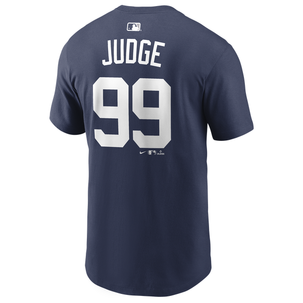 Nike Yankees Name & Number Short Sleeve T-Shirt - Men's - Navy - Image 3