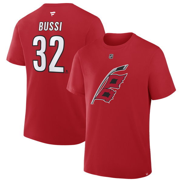 Fanatics NHL Carolina Hurricanes Name & Number T-Shirt - Men's - Red