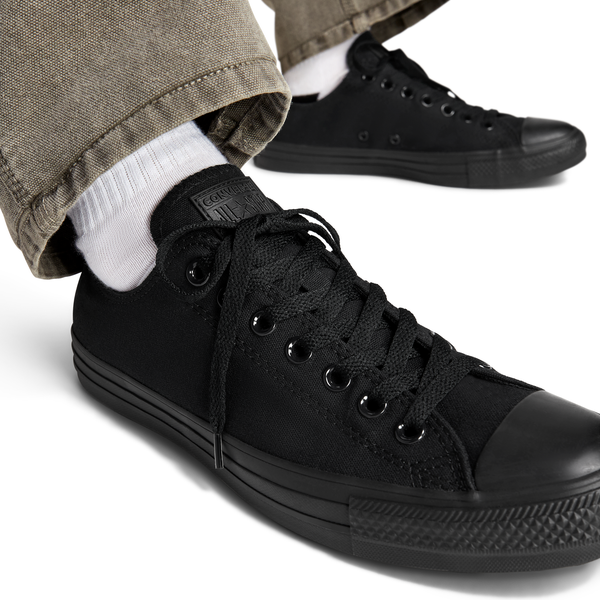 Converse All Star Low Top - Men's - Black/Black Monochrome/Black - Image 9