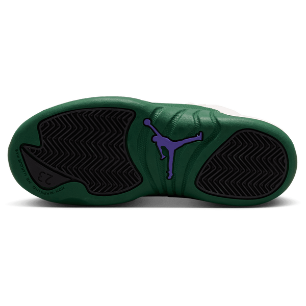 Jordan Retro 12 - Boys' Preschool - Green/White/Purple - Image 5