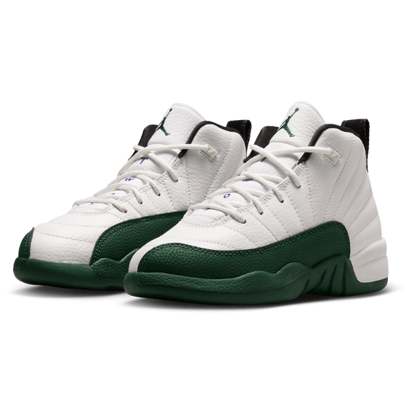 Jordan Retro 12 - Boys' Preschool - Green/White/Purple - Image 6