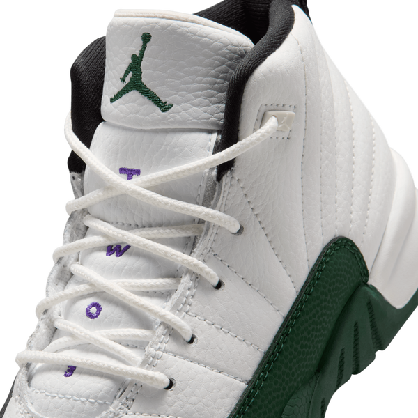 Jordan Retro 12 - Boys' Preschool - Green/White/Purple - Image 7