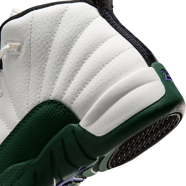 Jordan Retro 12 - Boys' Preschool - Green/White/Purple - Image 8