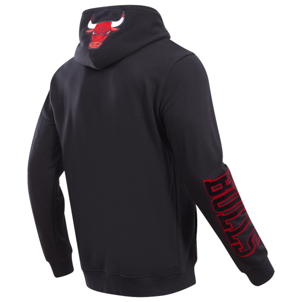Pro Standard BULLS CLASSIC BRISTLE FLC PO HOODIE - Men's - Black - Image 4