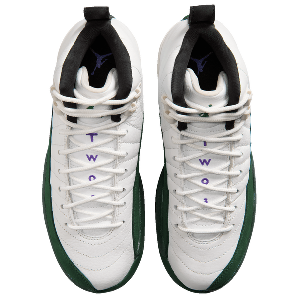 Jordan Retro 12 - Boys' Grade School - Purple/White/Green - Image 4
