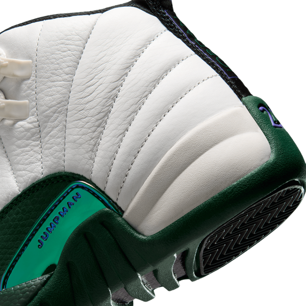 Jordan Retro 12 - Boys' Grade School - Purple/White/Green - Image 8