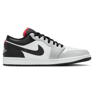 Jordan AJ 1 Low - Men's - Red/White/Gray