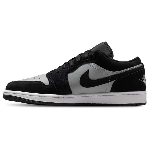 Jordan AJ 1 Low - Men's - White/Black/Lt Smoke Gray - Image 2