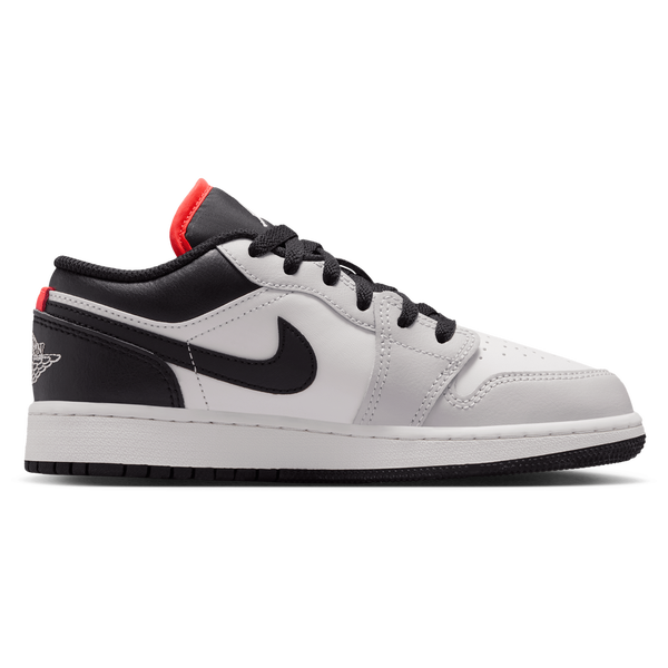 Jordan AJ 1 Low - Boys' Grade School - Black/Black/Summit White