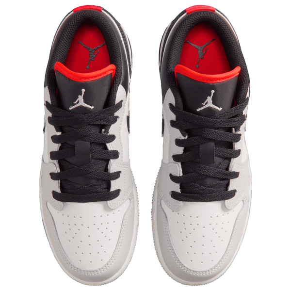 Jordan AJ 1 Low - Boys' Grade School - Black/Black/Summit White - Image 4