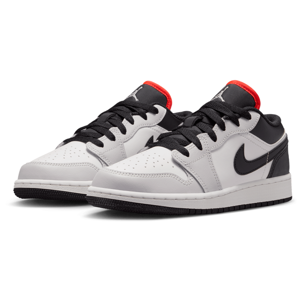 Jordan AJ 1 Low - Boys' Grade School - Black/Black/Summit White - Image 6