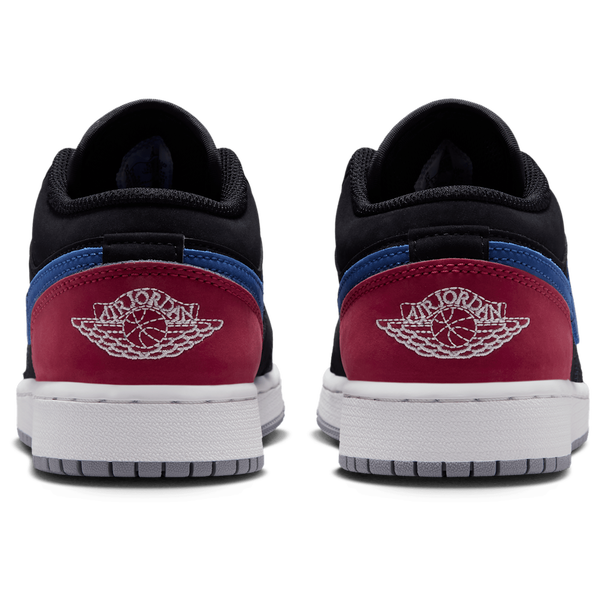 Jordan AJ 1 Low - Boys' Grade School - Black/Summit White/True Blue - Image 3