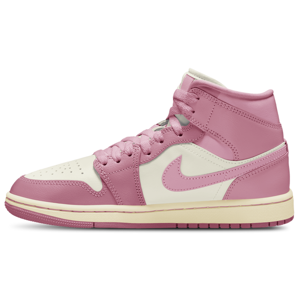 Jordan AJ 1 Mid - Women's - Pink/White - Image 2