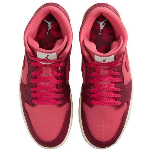 Jordan AJ 1 Mid SE - Women's - Red/Red - Image 4