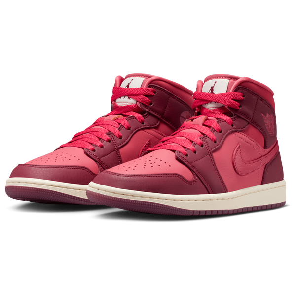 Jordan AJ 1 Mid SE - Women's - Red/Red - Image 6
