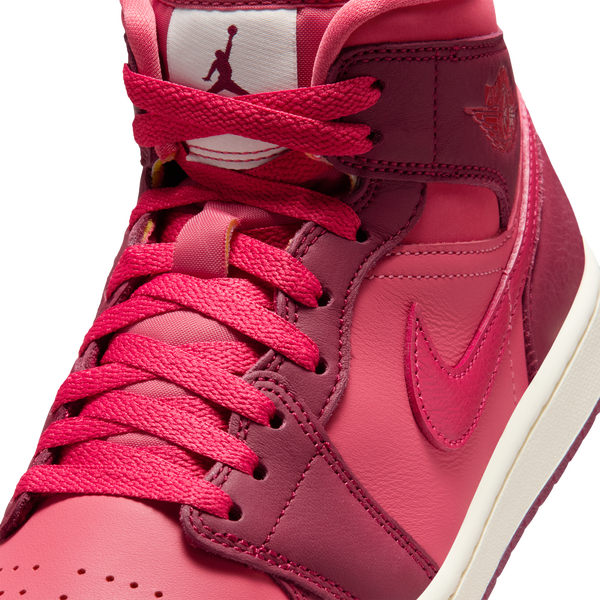 Jordan AJ 1 Mid SE - Women's - Red/Red - Image 7