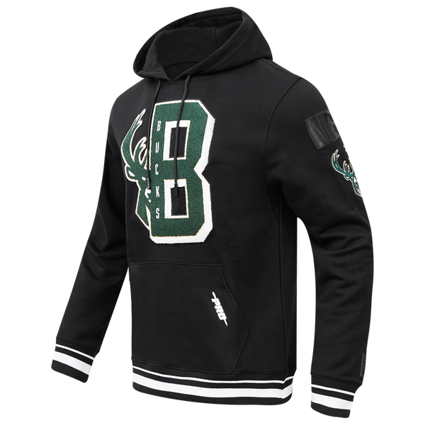 Pro Standard BUCKS MASH UP RIB FLC PO HOODIE - Men's - Black - Image 3