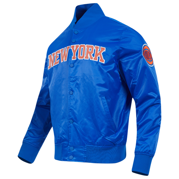 Pro Standard NEW YORK KNICKS SATIN JACKET - Men's - Royal Blue - Image 3