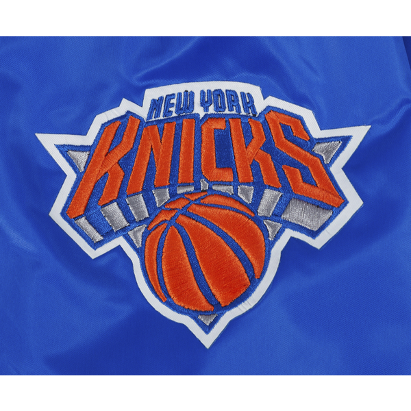 Pro Standard NEW YORK KNICKS SATIN JACKET - Men's - Royal Blue - Image 6