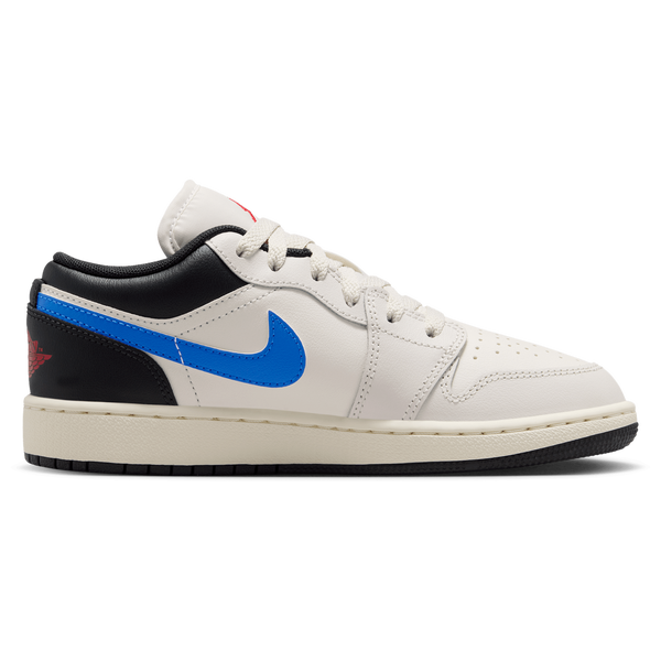 Jordan AJ 1 Low - Boys' Grade School - Gray/Blue