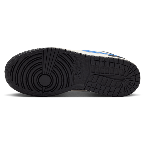 Jordan AJ 1 Low - Boys' Grade School - Gray/Blue - Image 5