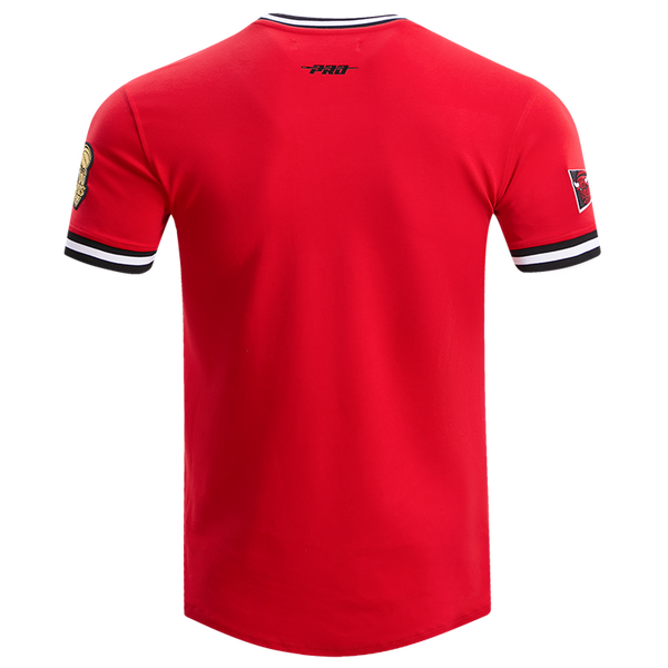 Pro Standard BULLS RETRO CLASSIC DK TEE - Men's - Red/Black - Image 2