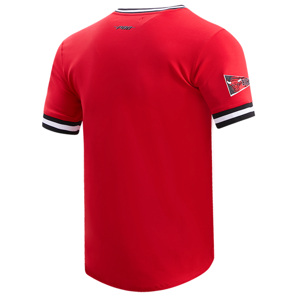 Pro Standard BULLS RETRO CLASSIC DK TEE - Men's - Red/Black - Image 4