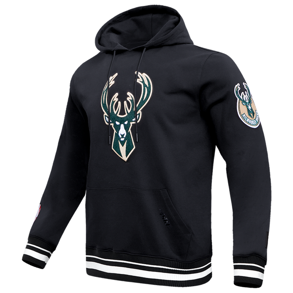 Pro Standard BUCKS RETRO CLASSIC FLC PO HOODIE - Men's - Black - Image 3