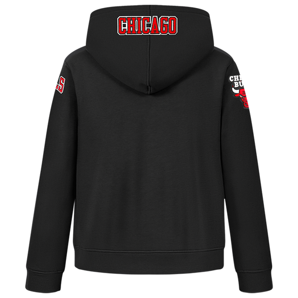 Pro Standard Chicago Bulls Classic Flc Fz Po Hoodie - Boys' Grade School - Black - Image 2