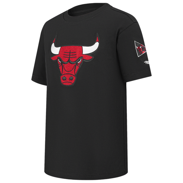 Pro Standard Chicago Bulls Retro Classic SS T-Shirt - Boys' Grade School - Black - Image 3
