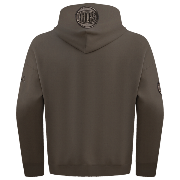 Pro Standard Knicks Neutral Drop Shoulder Pullover Hoodie - Men's - Dark Taupe - Image 2