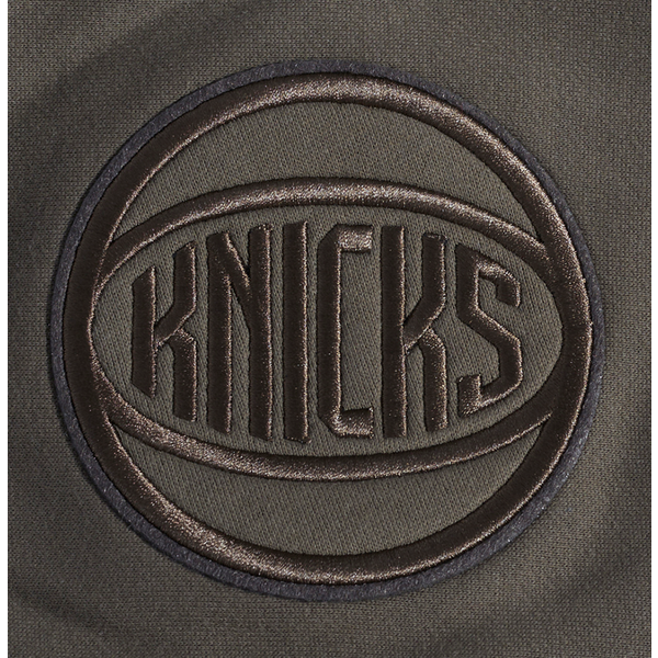 Pro Standard Knicks Neutral Drop Shoulder Pullover Hoodie - Men's - Dark Taupe - Image 8