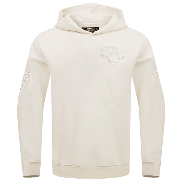 Pro Standard Knicks Neutral Drop Shoulder Pullover Hoodie - Men's - Eggshell