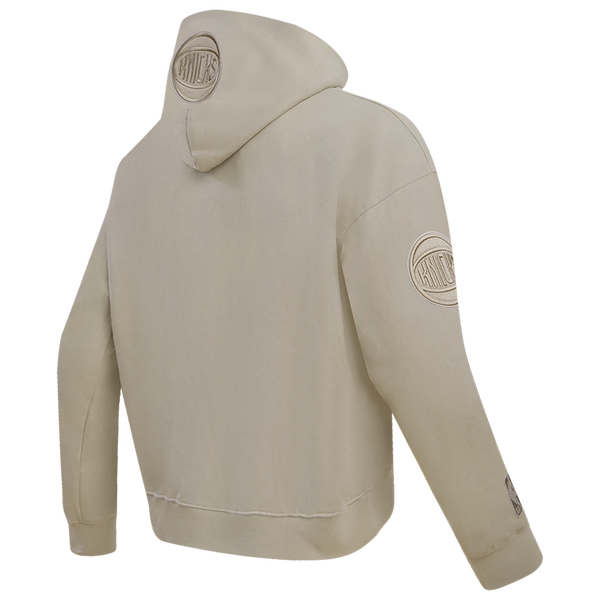 Pro Standard Knicks Neutral Drop Shoulder Pullover Hoodie - Men's - Taupe - Image 4
