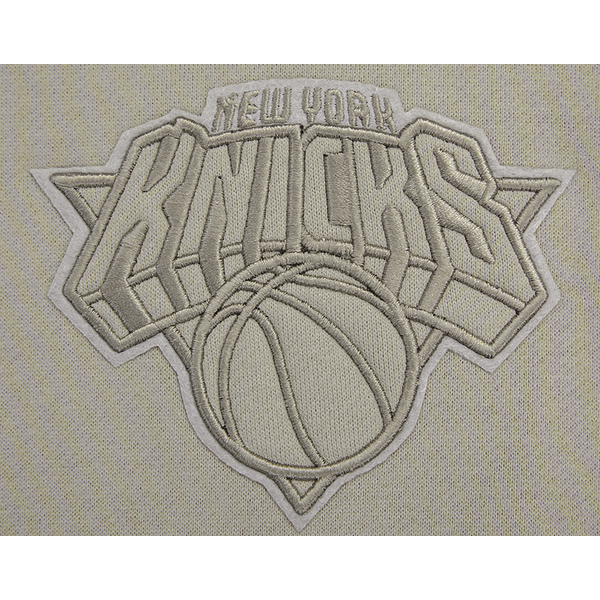 Pro Standard Knicks Neutral Drop Shoulder Pullover Hoodie - Men's - Taupe - Image 5
