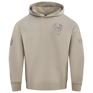 Pro Standard BUCKS NEUTRAL DROP SHOULDER FLC PO HOODIE - Men's - Taupe