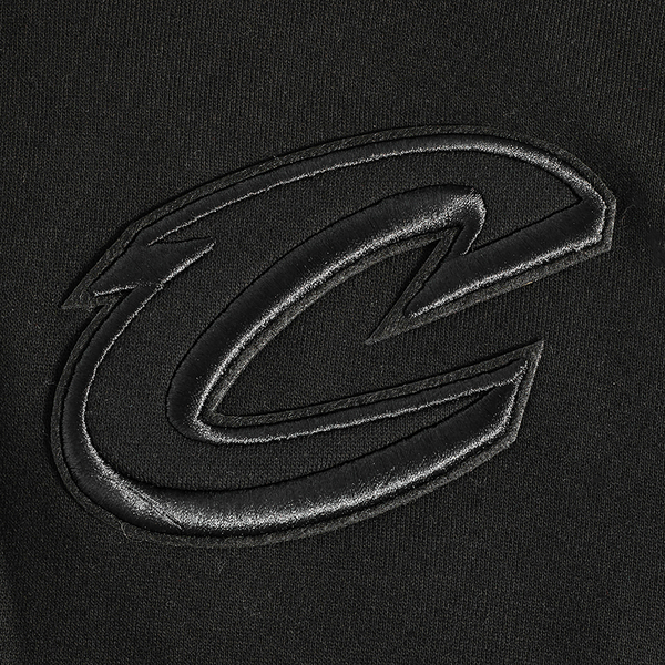 Pro Standard CAVALIERS NEUTRAL DROP SHOULDER FLC PO HOODIE - Men's - Black - Image 6